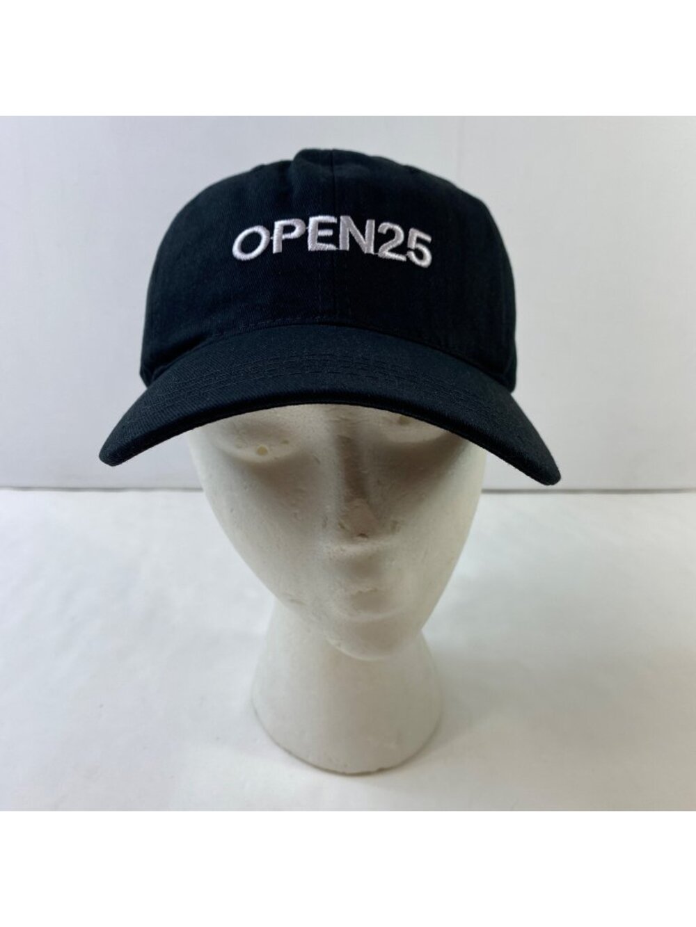 Open25 Black Baseball Cap Embroidered Logo Adjustable Strap eBayana